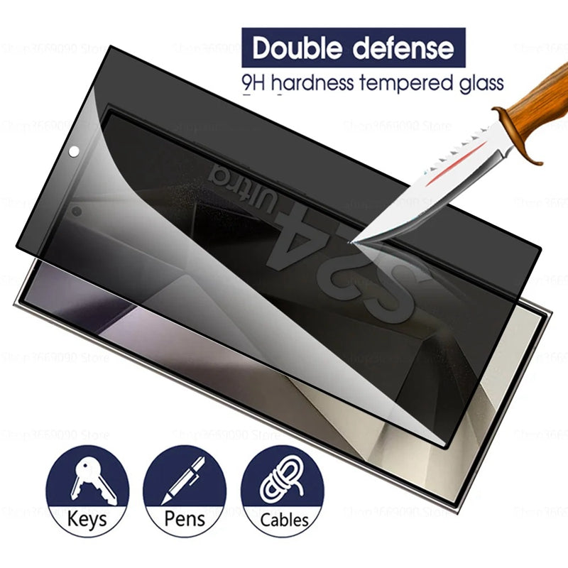 StealthGuard S25 Ultra – Privacy & Dust-Free Tempered Glass Screen Protector