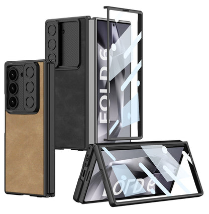 Armor Z Fold 6 PU Leather Shockproof Case