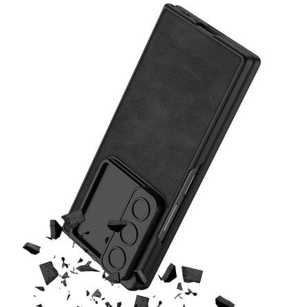 Armor Z Fold 6 PU Leather Shockproof Case