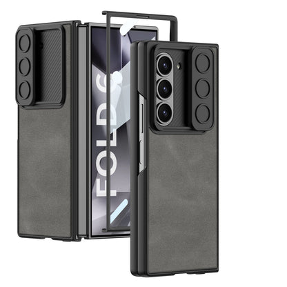 Armor Z Fold 6 PU Leather Shockproof Case