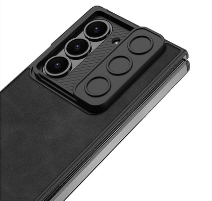 Armor Z Fold 6 PU Leather Shockproof Case