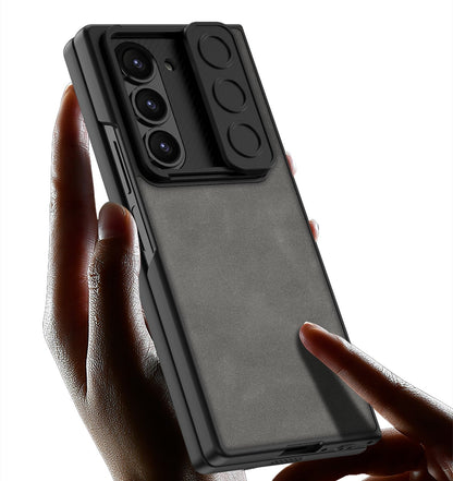 Armor Z Fold 6 PU Leather Shockproof Case