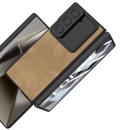 Armor Z Fold 6 PU Leather Shockproof Case
