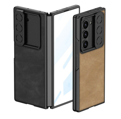 Armor Z Fold 6 PU Leather Shockproof Case
