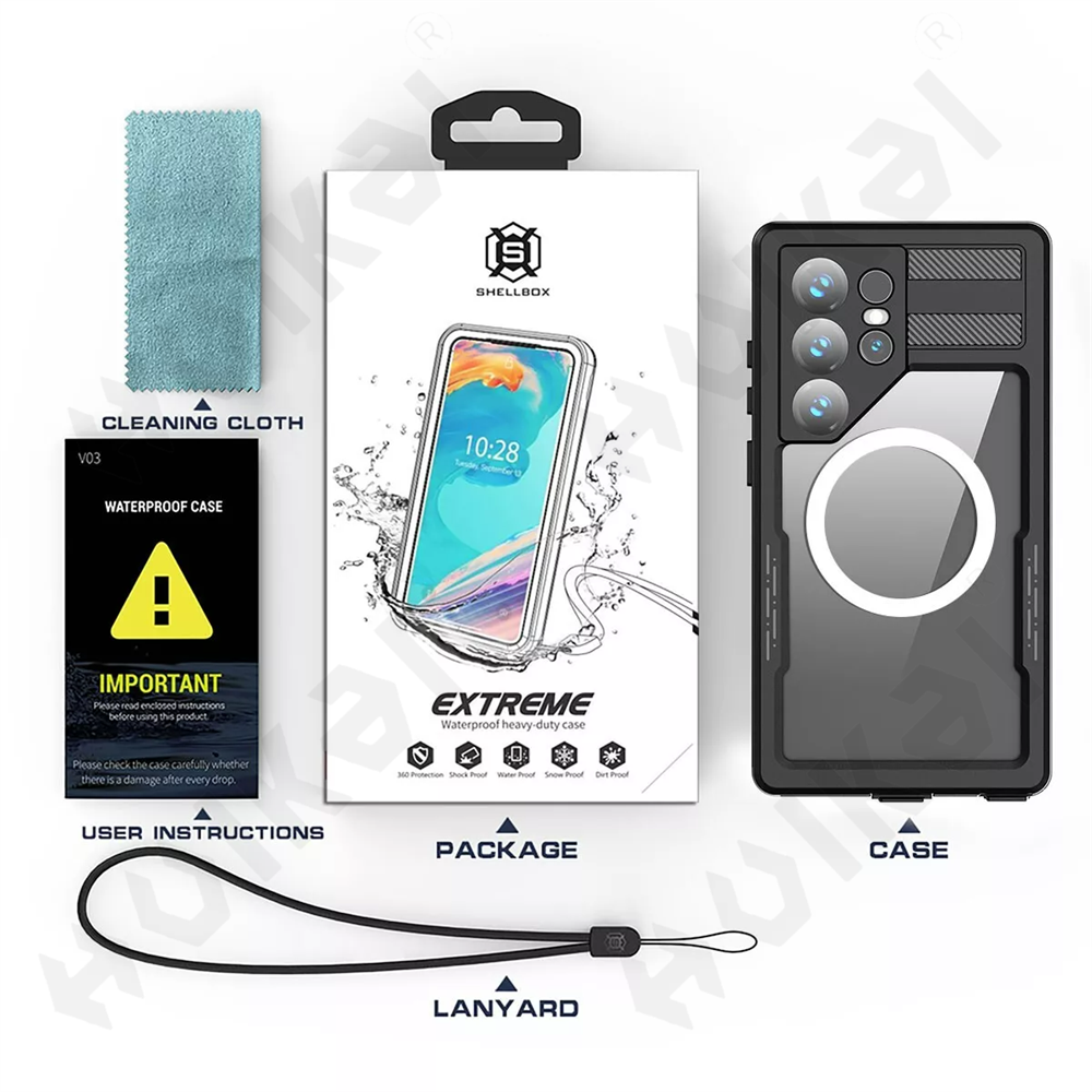 HydroArmor S25 Ultra – 360° Waterproof & Shockproof Protective Case
