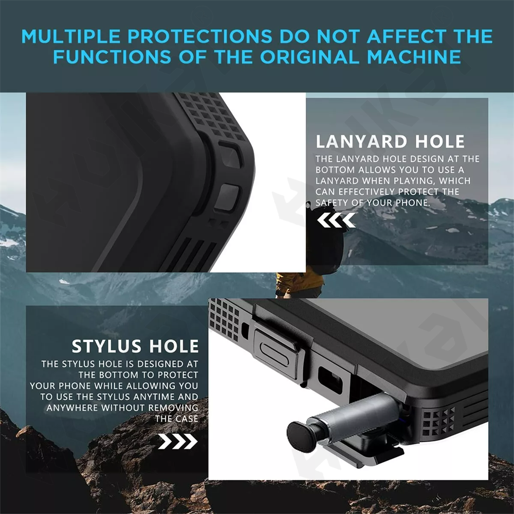 HydroArmor S25 Ultra – 360° Waterproof & Shockproof Protective Case