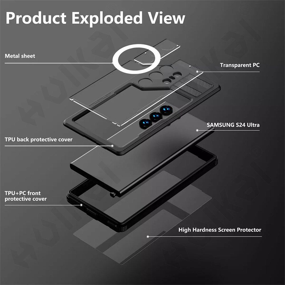 HydroArmor S25 Ultra – 360° Waterproof & Shockproof Protective Case