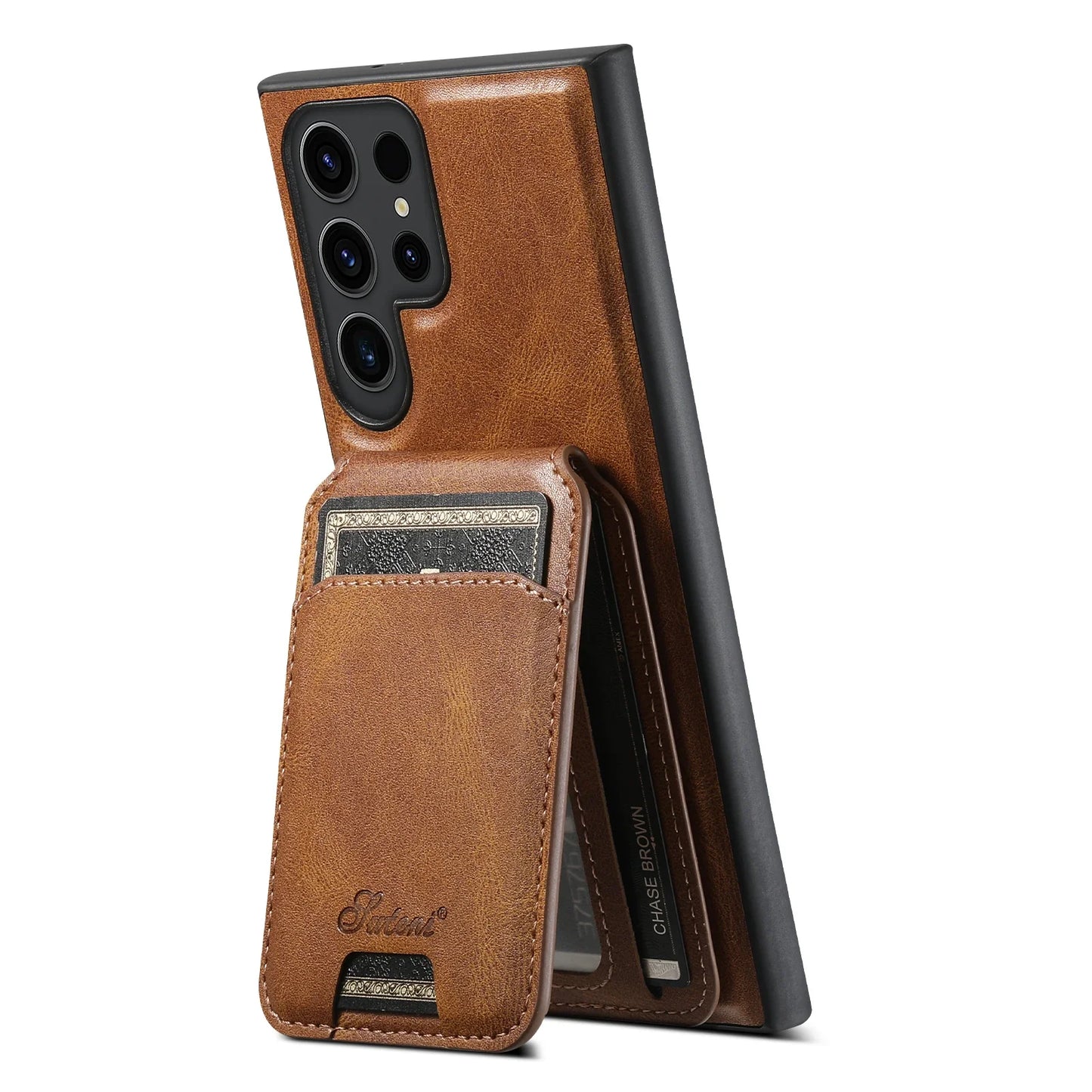 ElegantLeather Wallet Case for Samsung
