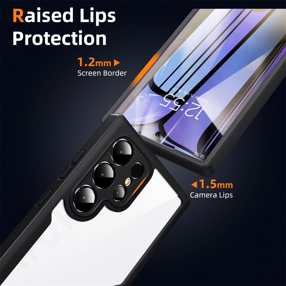 FlexGuard S25 Ultra – Full-Body Shockproof Silicone Case with Screen Protection