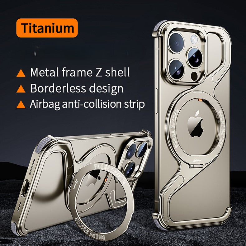 Snap iPhone 16, 15, 14 Z-Shape Stand & Slim Metal Design Case