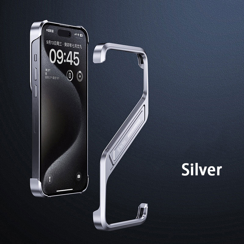 Aluminum  iPhone 16, 15, 14 Pro Max Heat Dissipation & Invisible Kickstand Case