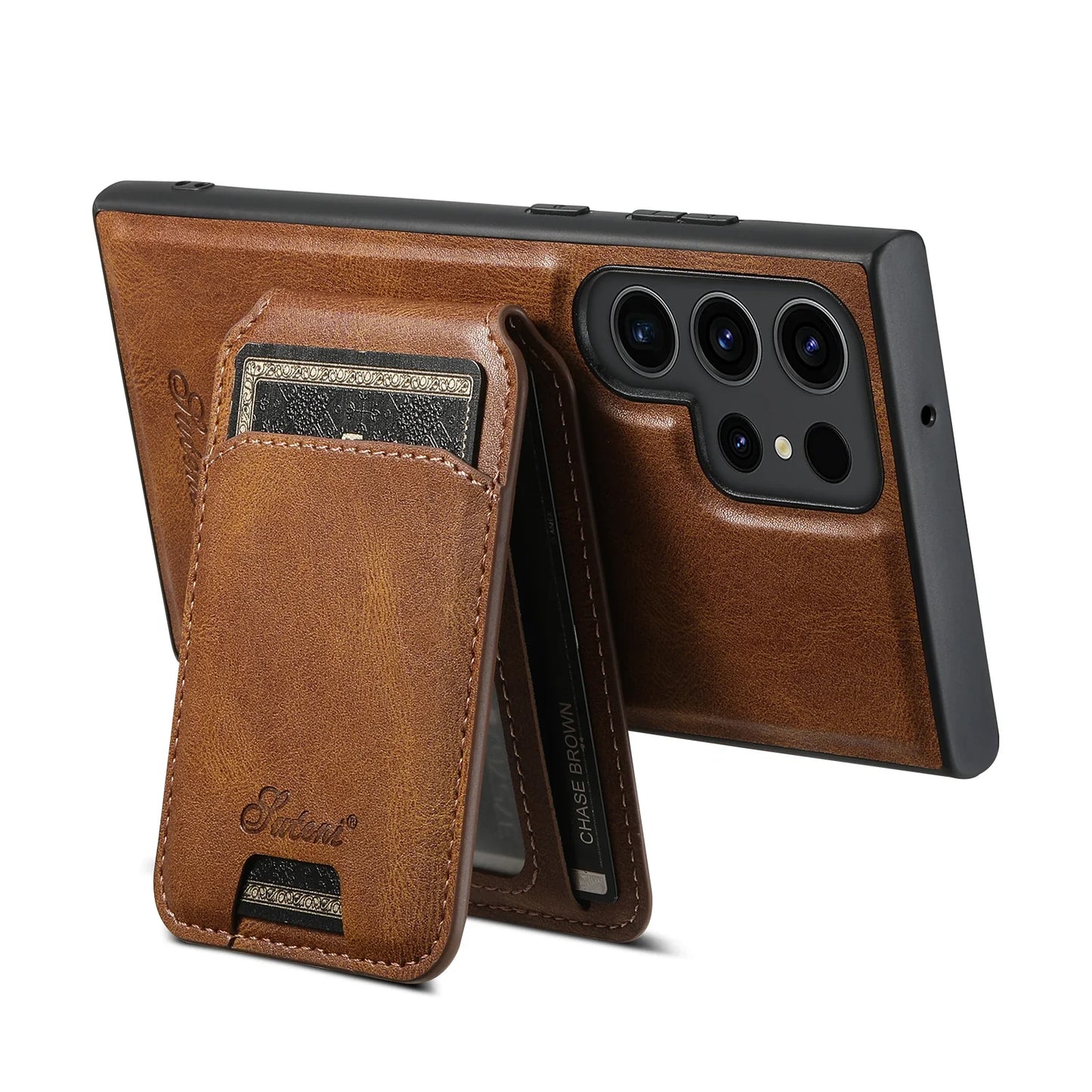 ElegantLeather Wallet Case for Samsung