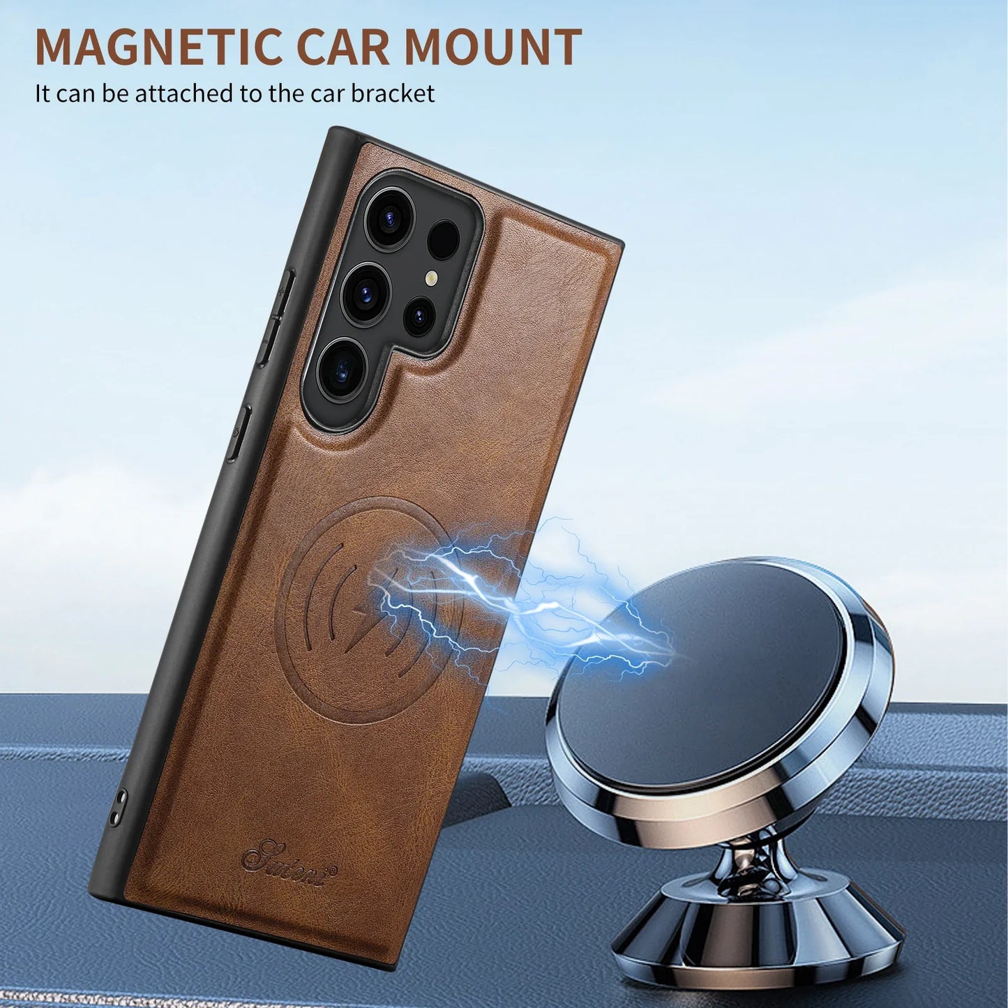 ElegantLeather Wallet Case for Samsung