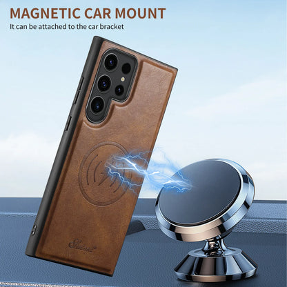 ElegantLeather Wallet Case for Samsung