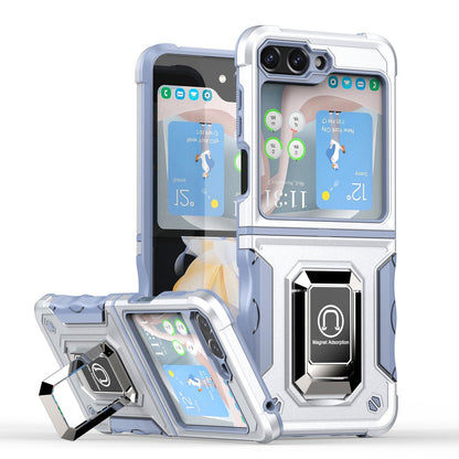 Defender Z Flip 6, 5, 4, 3 Defender Case Military-Grade with Magnetic Stand