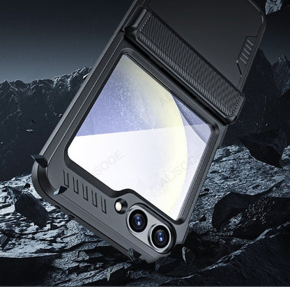 Hinge Armor Z Flip 6  Case with Small Screen Glass Protection