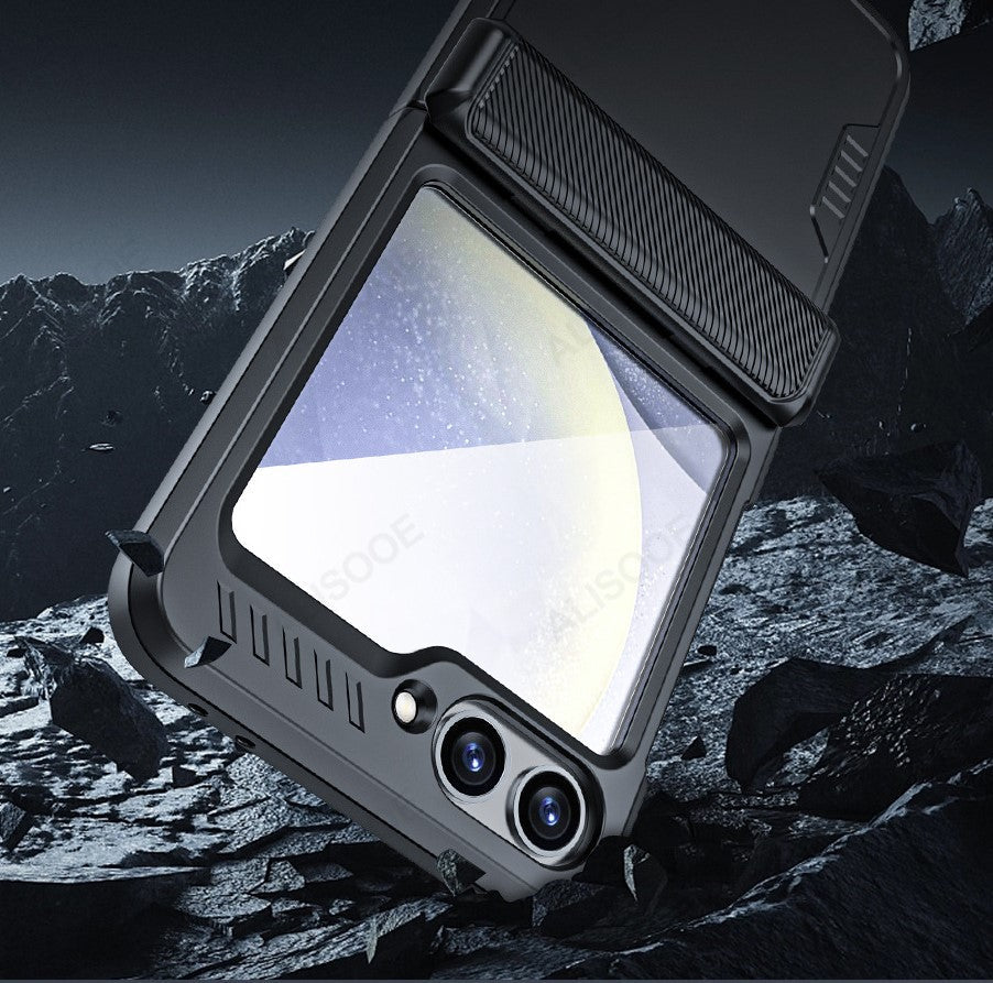Hinge Armor Z Flip 6  Case with Small Screen Glass Protection