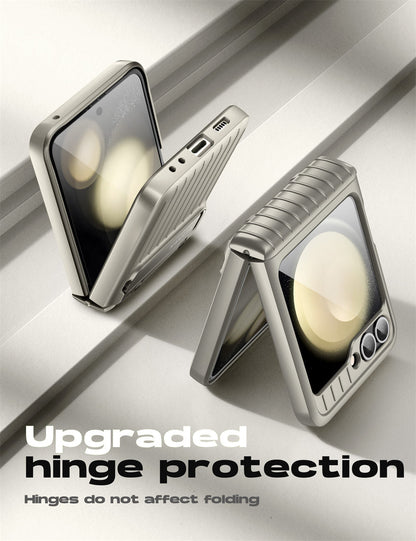 Rugged  Z Flip 6, 5 - Screen Protector & Kickstand Case