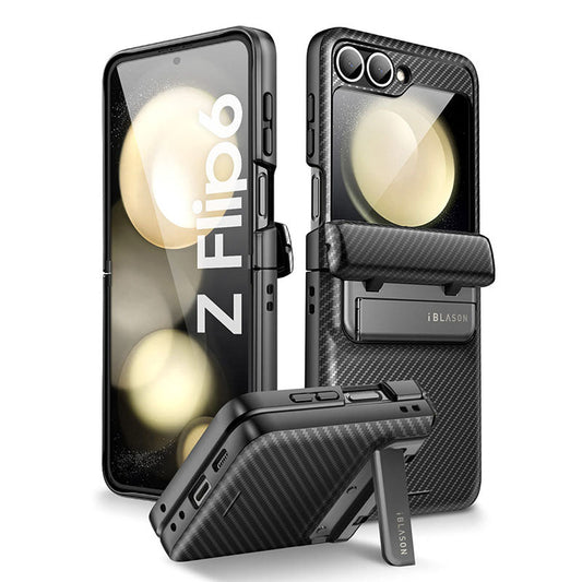 Rugged  Z Flip 6, 5 - Screen Protector & Kickstand Case