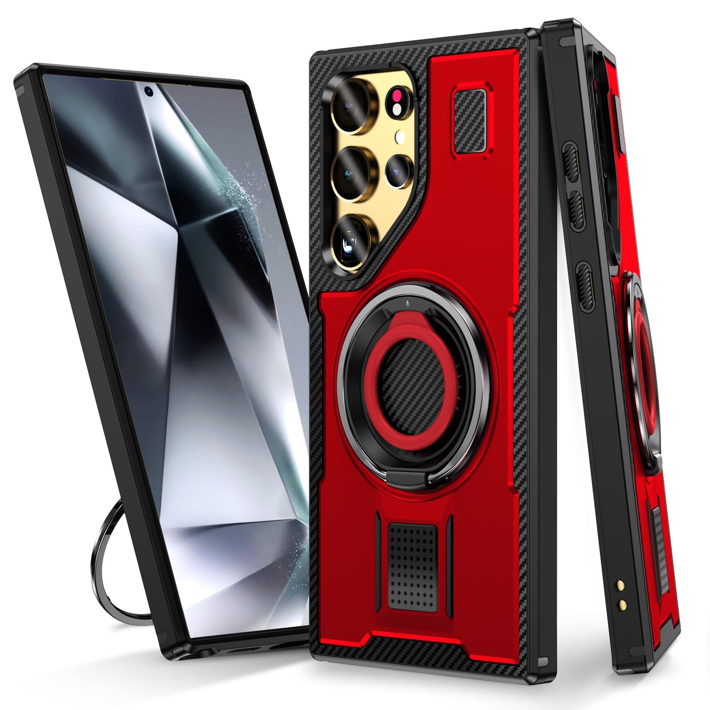 TitanRing S25 Ultra – Military-Grade Magnetic Kickstand Case