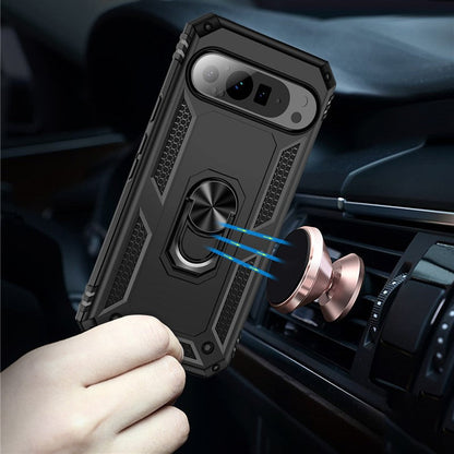 Armor Pixel 9 Shockproof Magnetic Ring Case with Kickstand