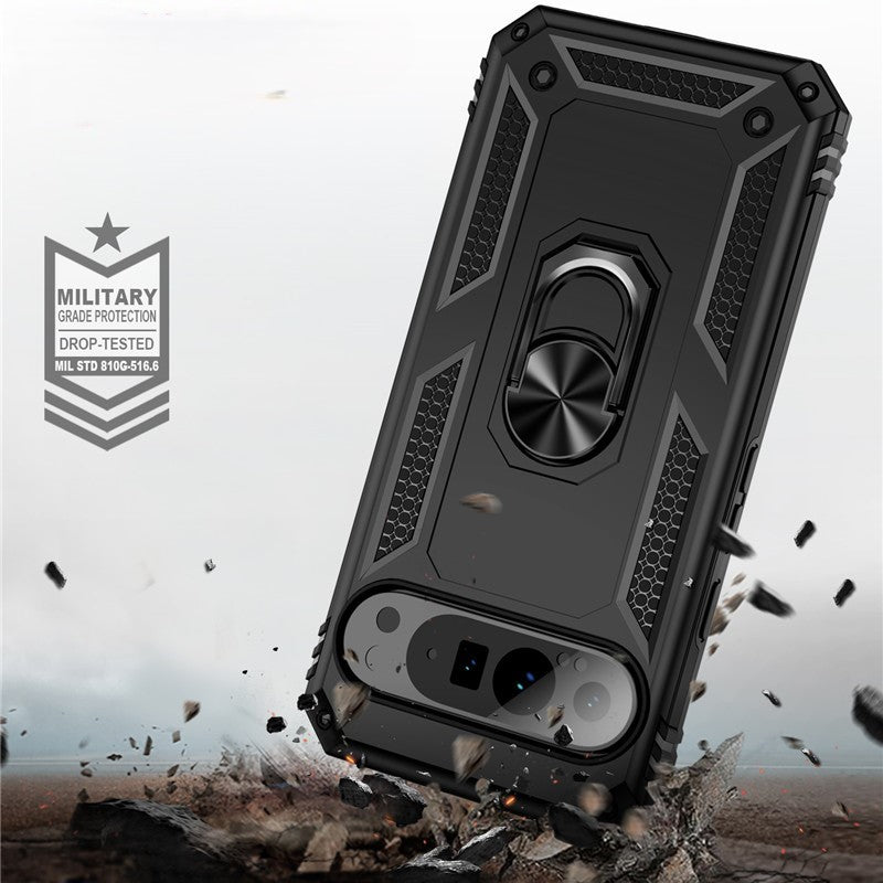 Armor Pixel 9 Shockproof Magnetic Ring Case with Kickstand