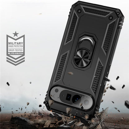 Armor Pixel 9 Shockproof Magnetic Ring Case with Kickstand