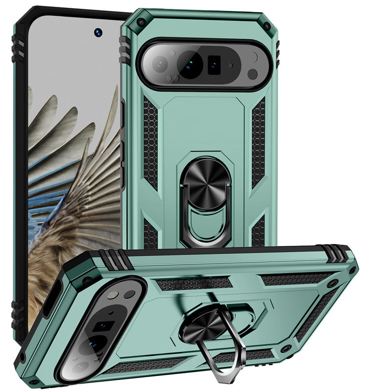 Armor Pixel 9 Shockproof Magnetic Ring Case with Kickstand