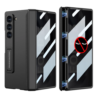 Anti-Peep Z Fold 6 Case 360° Full Protection ,Magnetic Hinge