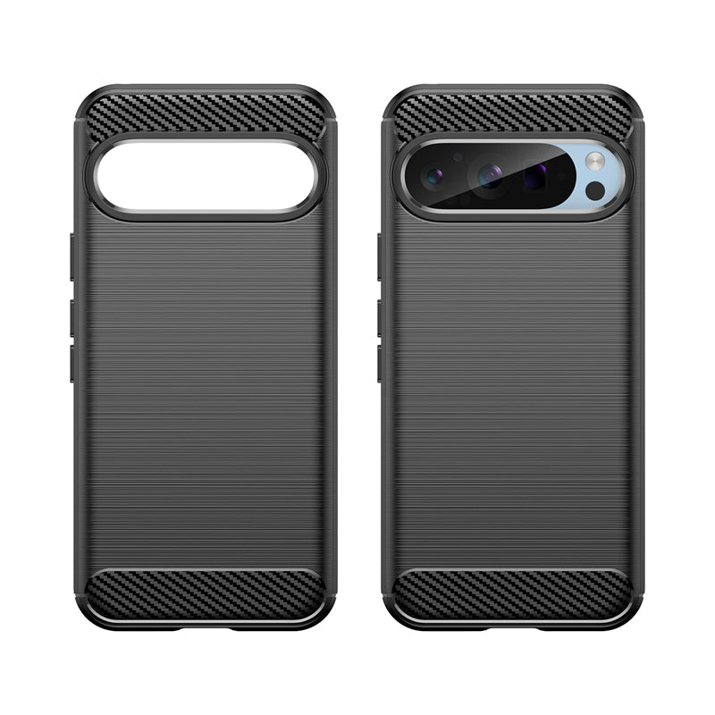 Carbon Shockproof Case for Pixel 9 Pro, Pixel 9 Pro XL - Drop Protection & Soft TPU