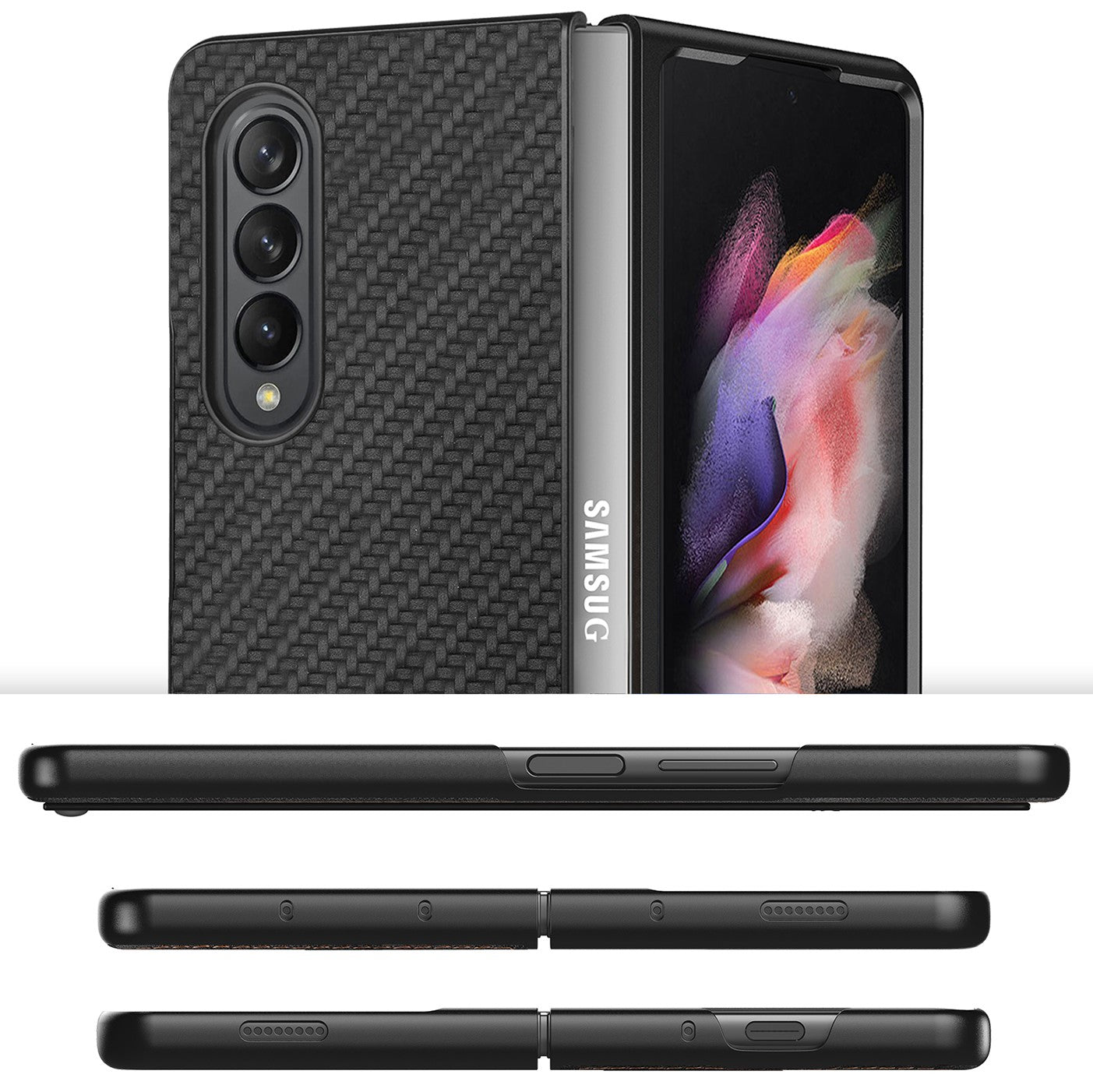 Shield Z Fold 6, 5, 4 Magnetic Carbon Case