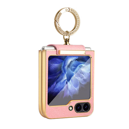 Diamond Z Flip 6, 5, 4 Shockproof Leather Case