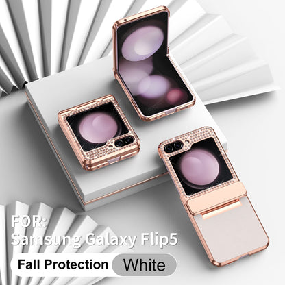 Diamond Z Flip 6, 5, 4 Electroplated Leather Case