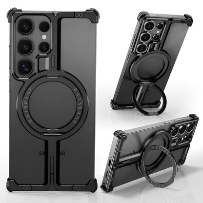 MagShield S25 Ultra – Magnetic Shockproof Case with 360° Ring Stand