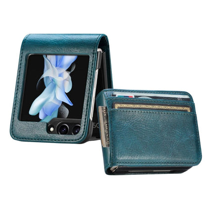 Shockproof  Z Flip 6, 5 wallet Leather Case