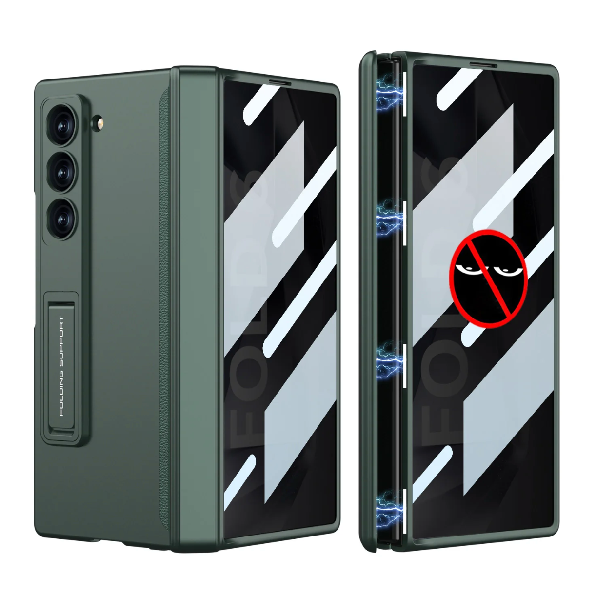 Anti-Peep Z Fold 6 Case 360° Full Protection ,Magnetic Hinge