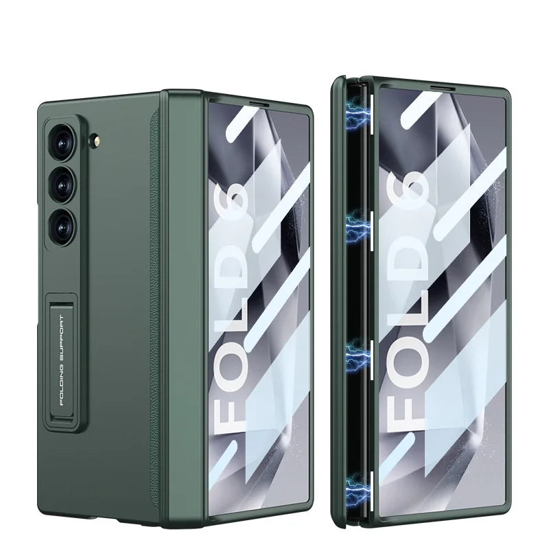 Anti-Peep Z Fold 6 Case 360° Full Protection ,Magnetic Hinge