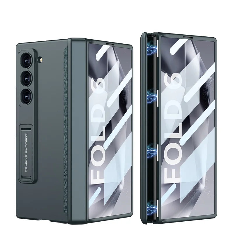 Anti-Peep Z Fold 6 Case 360° Full Protection ,Magnetic Hinge