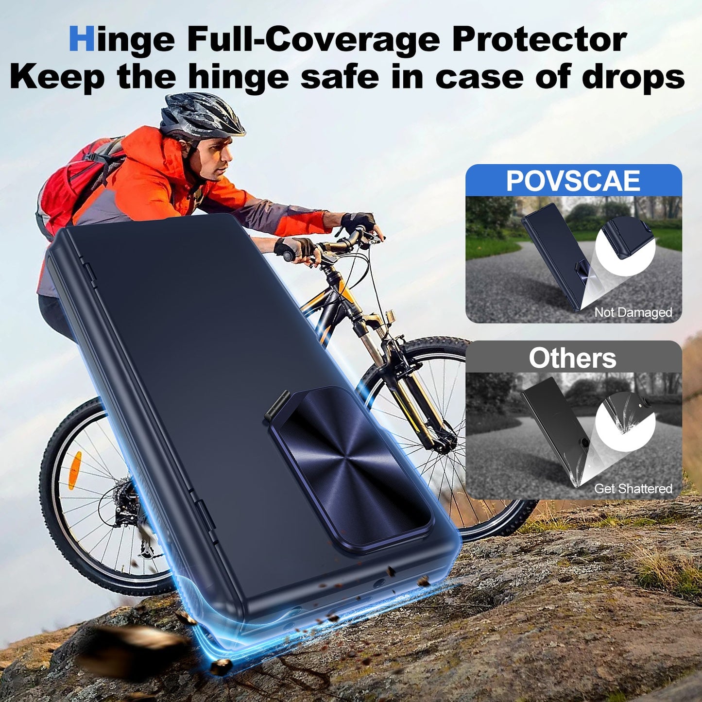 EcoShield Z Fold 6 – Recyclable Slim Case with Hinge Protection & Camera Kickstand