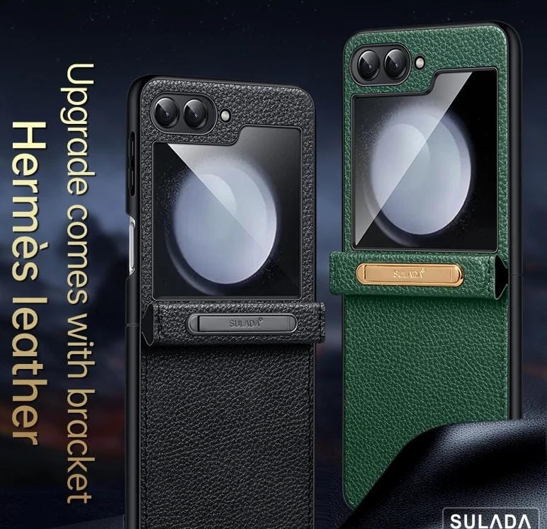 Mars Z Flip 6, 5, 4 Luxury Leather Hinge Case