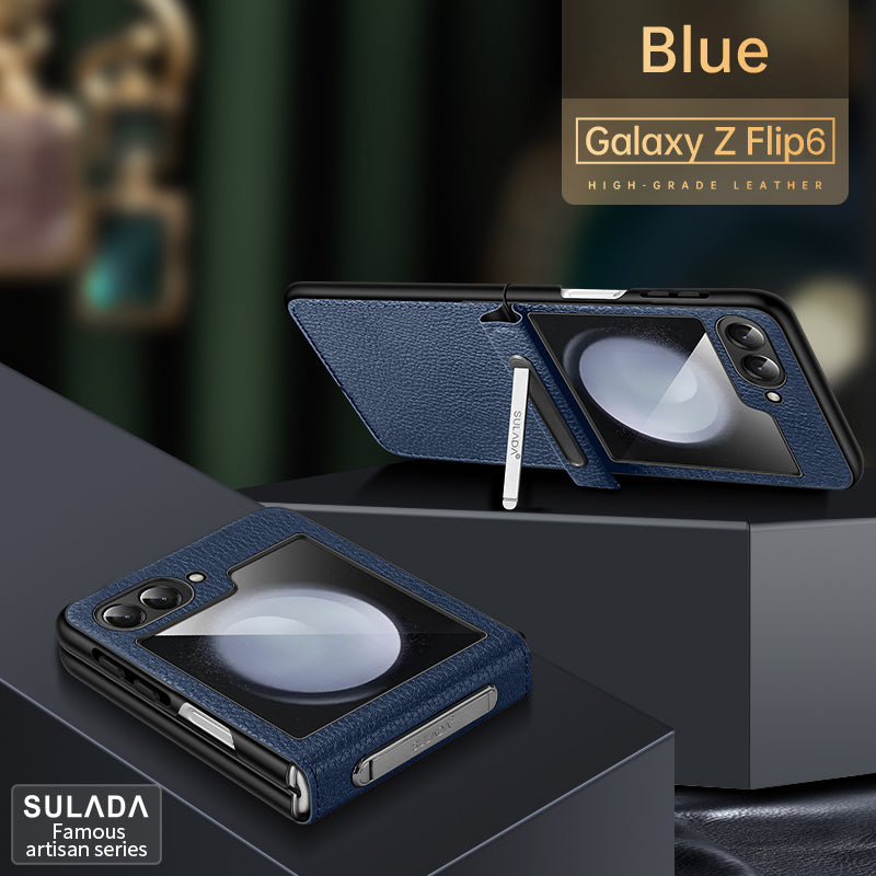 Mars Z Flip 6, 5, 4 Luxury Leather Hinge Case