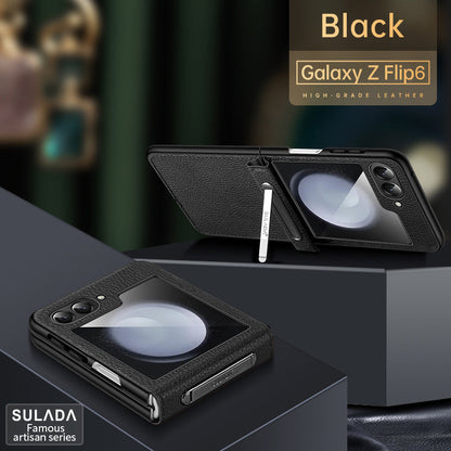 Mars Z Flip 6, 5, 4 Luxury Leather Hinge Case