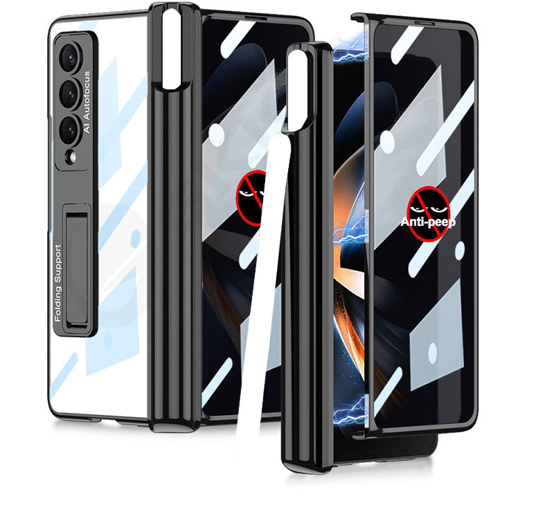 Magnetic Privacy  Z Fold Pen Holder & Luxe Plating Case