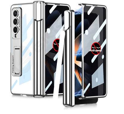 Magnetic Privacy  Z Fold Pen Holder & Luxe Plating Case