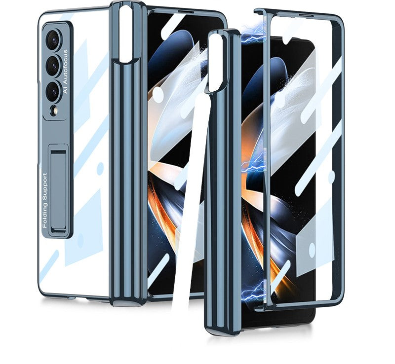 Magnetic Privacy  Z Fold Pen Holder & Luxe Plating Case