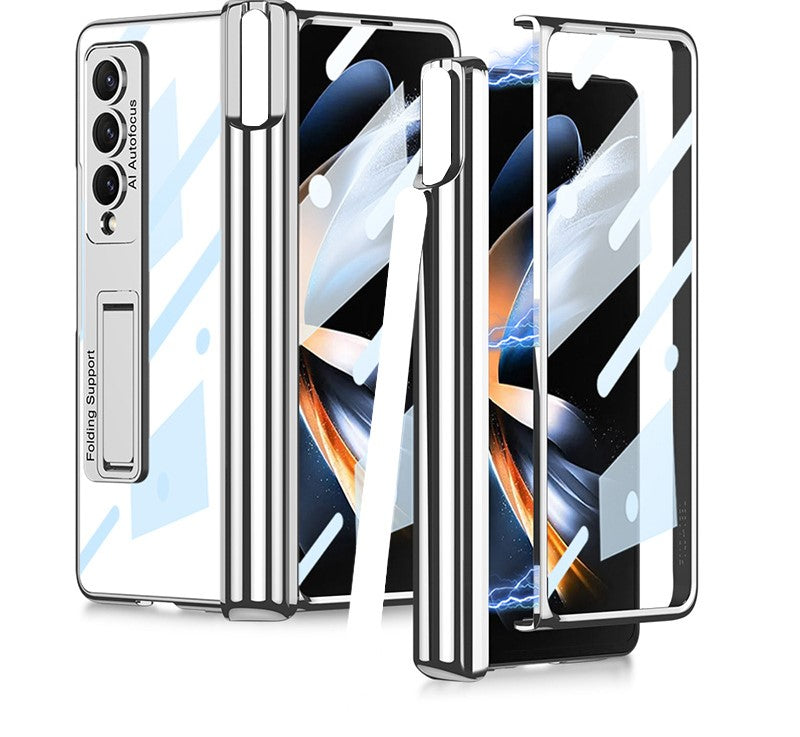 Magnetic Privacy  Z Fold Pen Holder & Luxe Plating Case