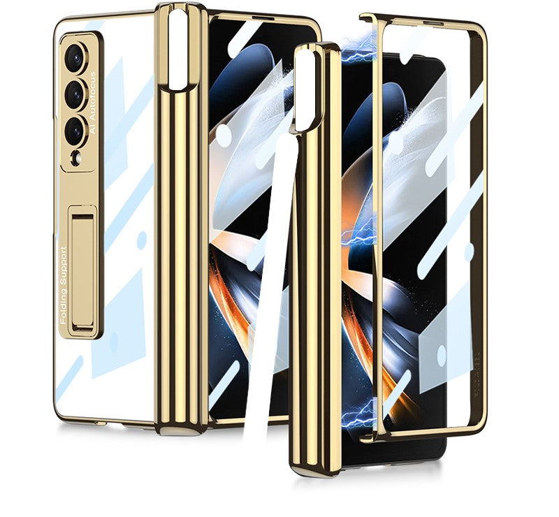 Magnetic Privacy  Z Fold Pen Holder & Luxe Plating Case