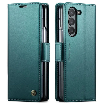 Leather Z Fold 6, 5 Slim RFID Blocking Card Holder Case