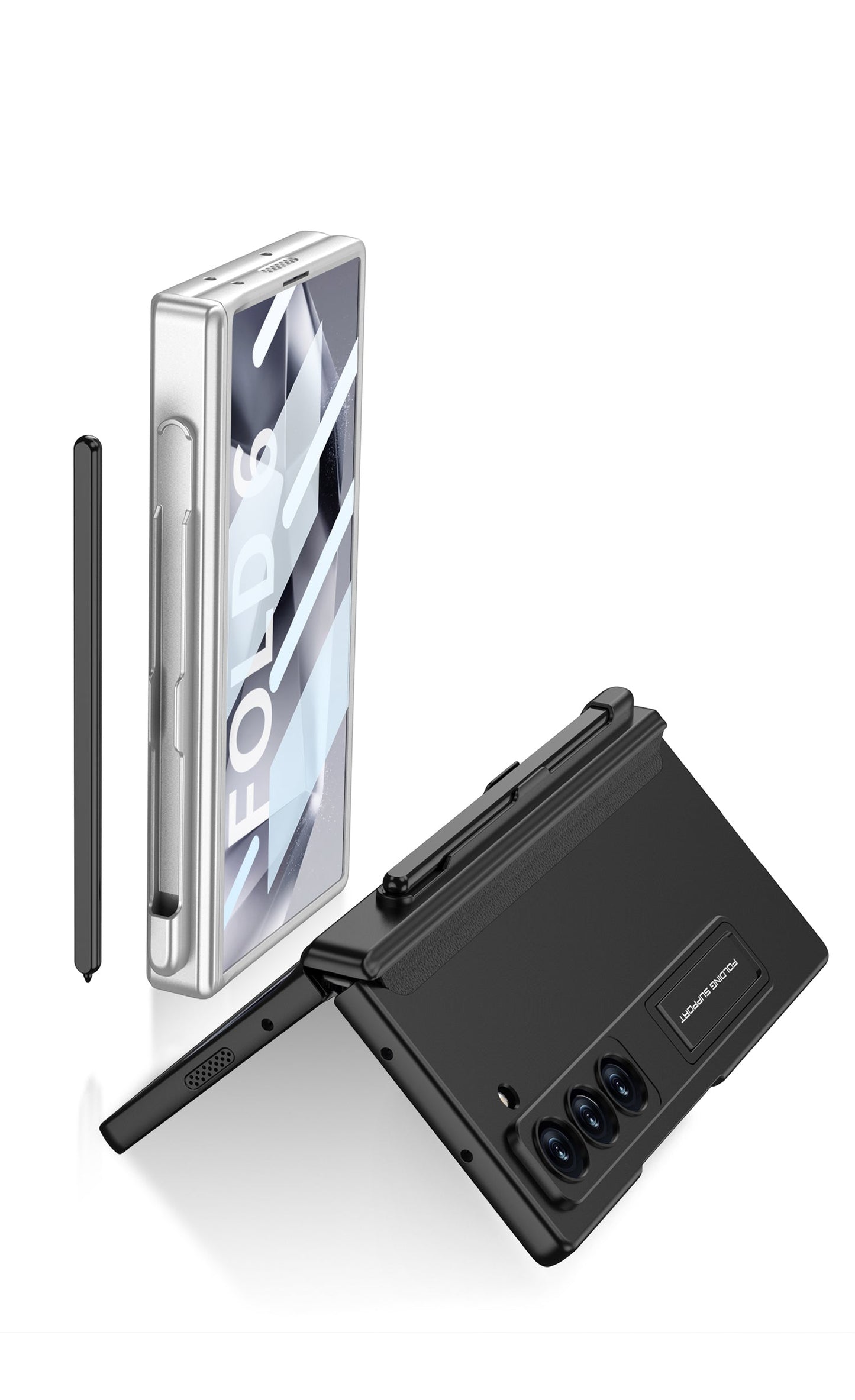 Armor  Z Fold 6,5,4,3 Pen Holder & Hinge Shield Case