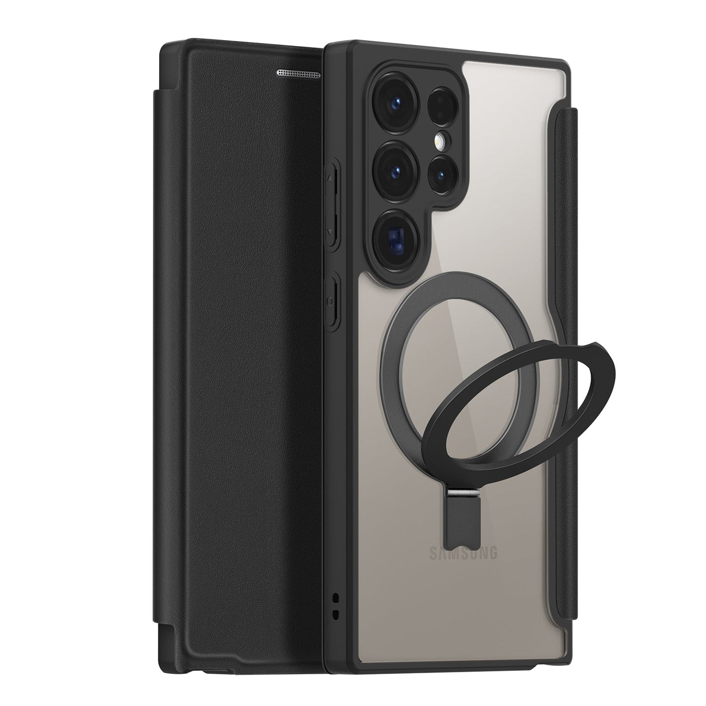 MagSafe Wallet Pro S25 Ultra – Magnetic Wallet Case with Kickstand & Wireless Charging